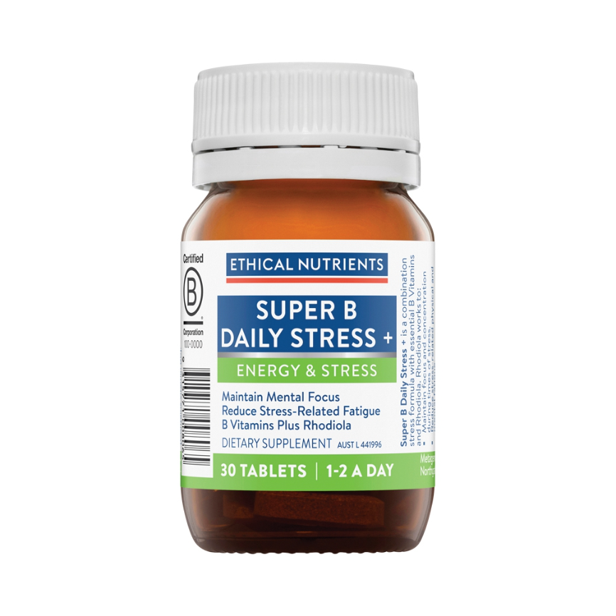 Ethical Nutrients Super B Daily Stress Plus 30t