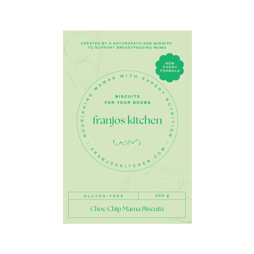 Franjos Kitchen Mama Biscuits Gluten Free Choc Chip 200g