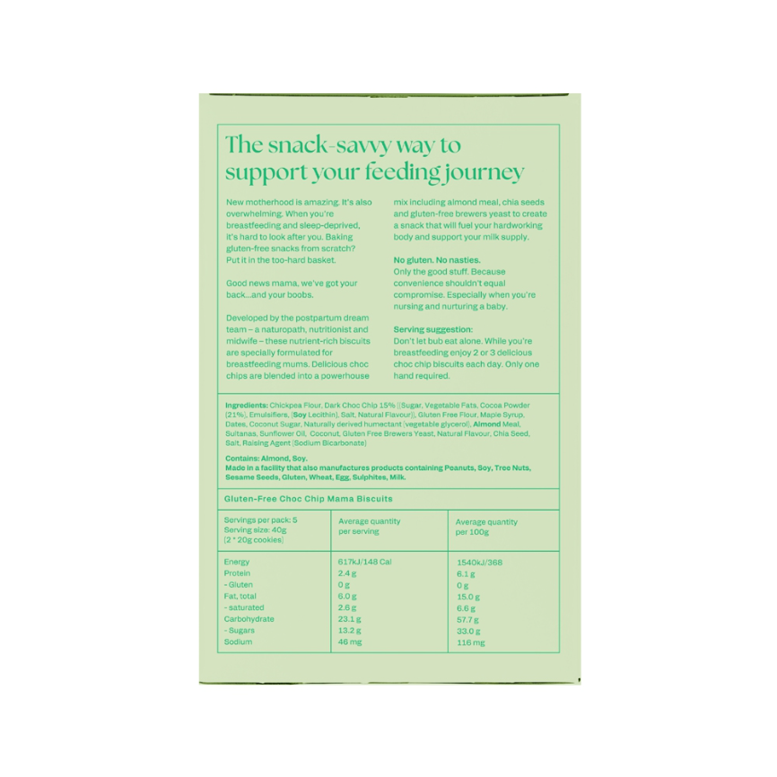 Franjos Kitchen Mama Biscuits Gluten Free Choc Chip 200g