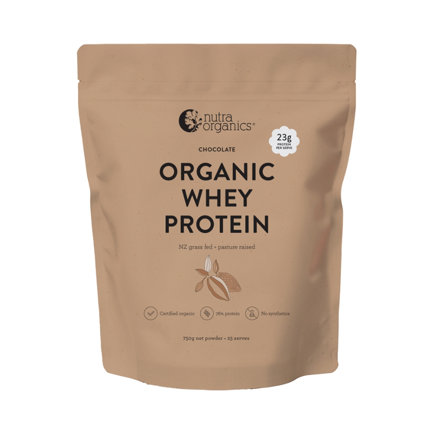 Nutra Org Organic Whey Protein Chocolate 750g