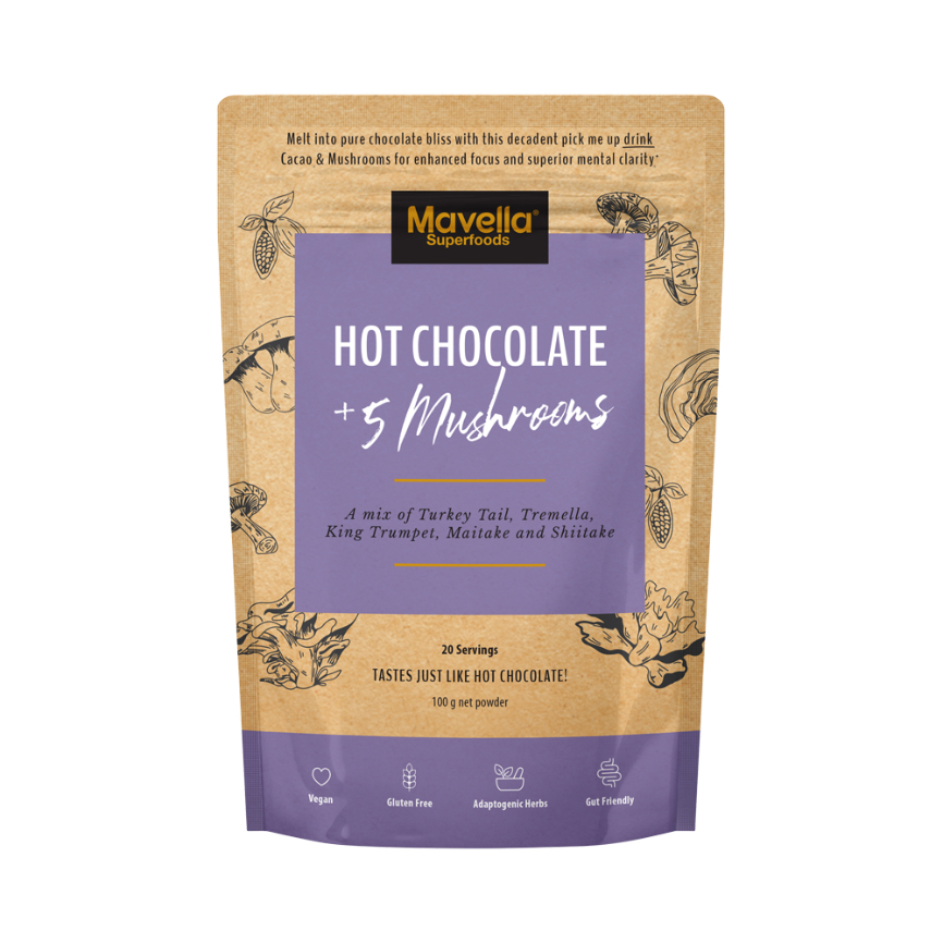 Mavella Superfoods Hot Choc Plus 5 Mushrooms 100g