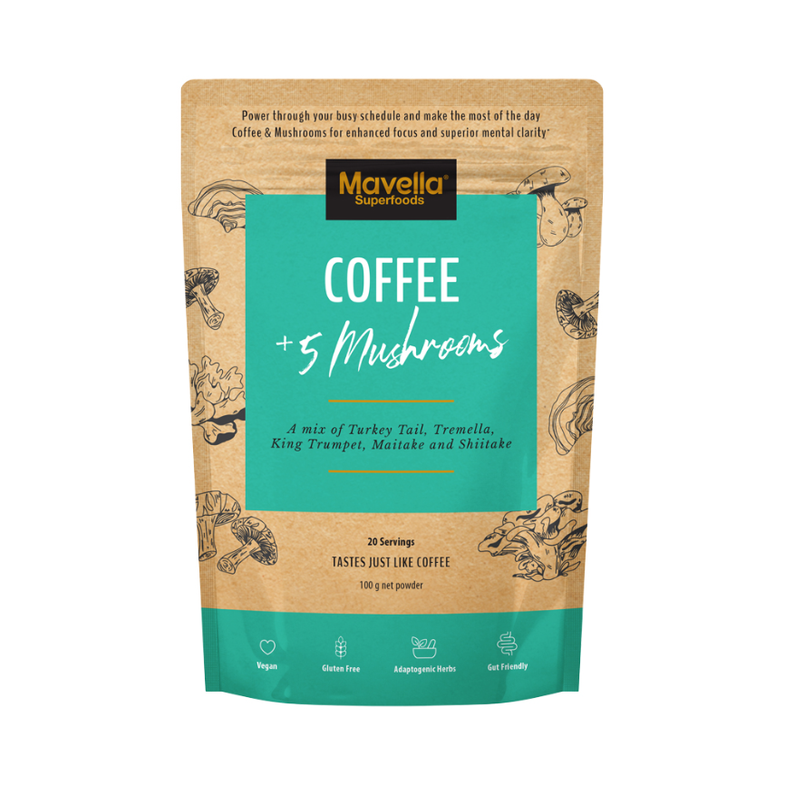 Mavella Superfoods Coffee Plus 5 Mushrooms 100g