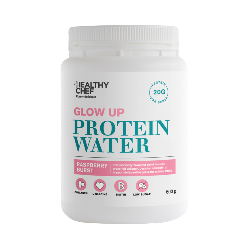 Healthy Chef Protein Water Glow Up Rasberry Burst 600g