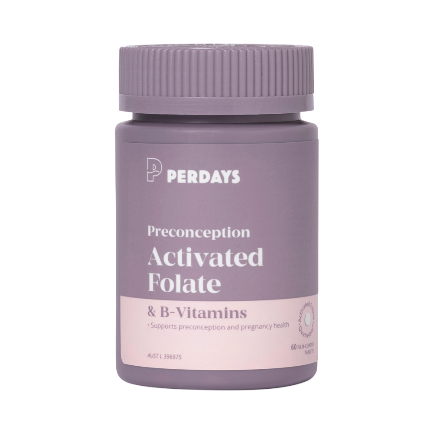 Folate Acticated Perdays Preconception Activated Folate B Vit 60t — Health Freek