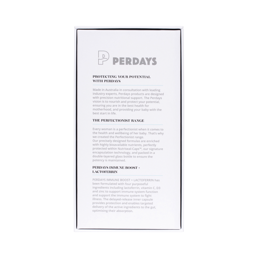 Perdays Immune Boost Plus Lactoferrin 60c