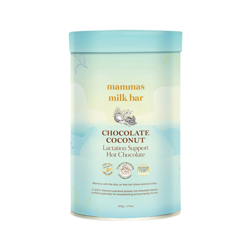 Mammas Milk Bar Choc Coconut Lactation Supp Hot Choc 500g