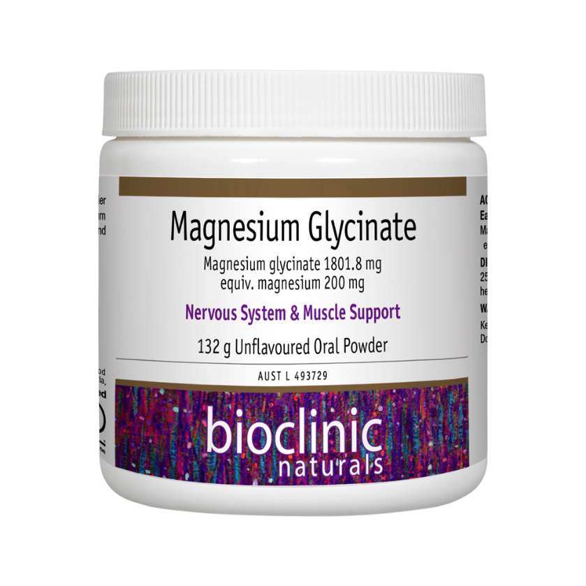 Bioclinic Naturals Magnesium Glycinate Unflavoured 132g