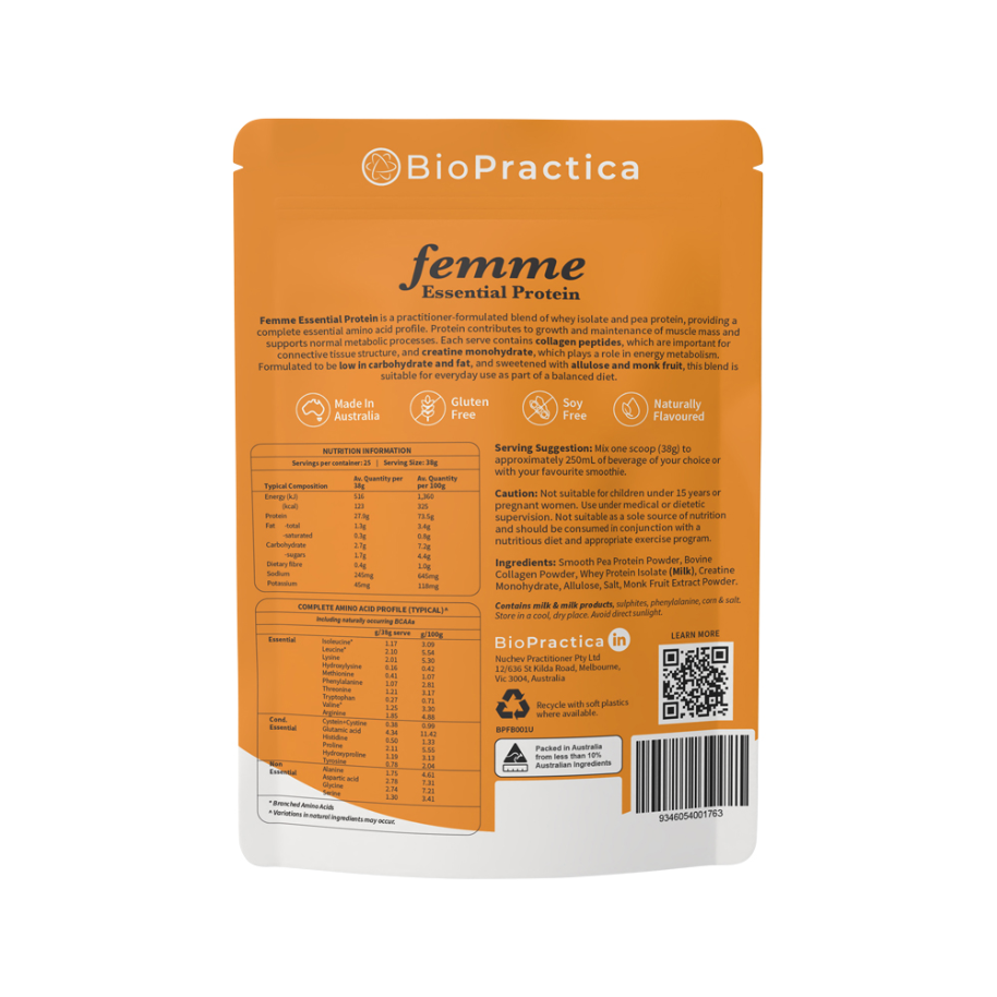 Biopractica Femme Essential Protein Unflav 950g