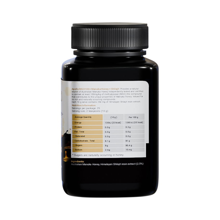 Apollo Manuka Honey Plus Shilajit 250g