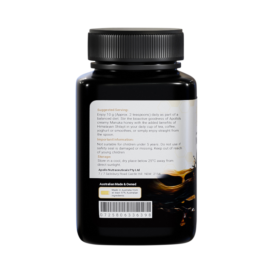 Apollo Manuka Honey Plus Shilajit 250g