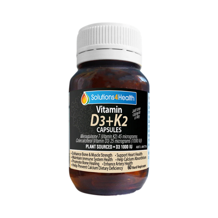 Solut 4 Health Vitamin D3 K2 60vc