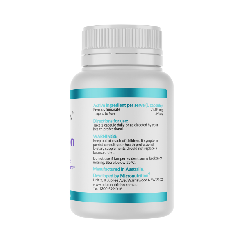 Micronutrition Lipocap Iron 73.04mg 30vc