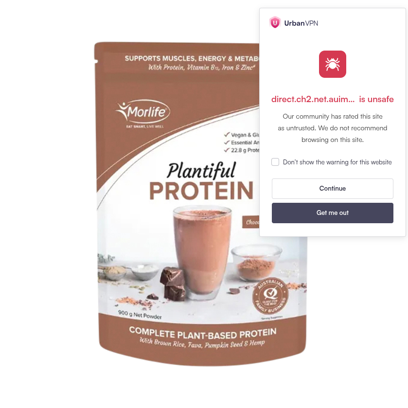 Morlife Plantiful Protein Chocolate Fudge 900g