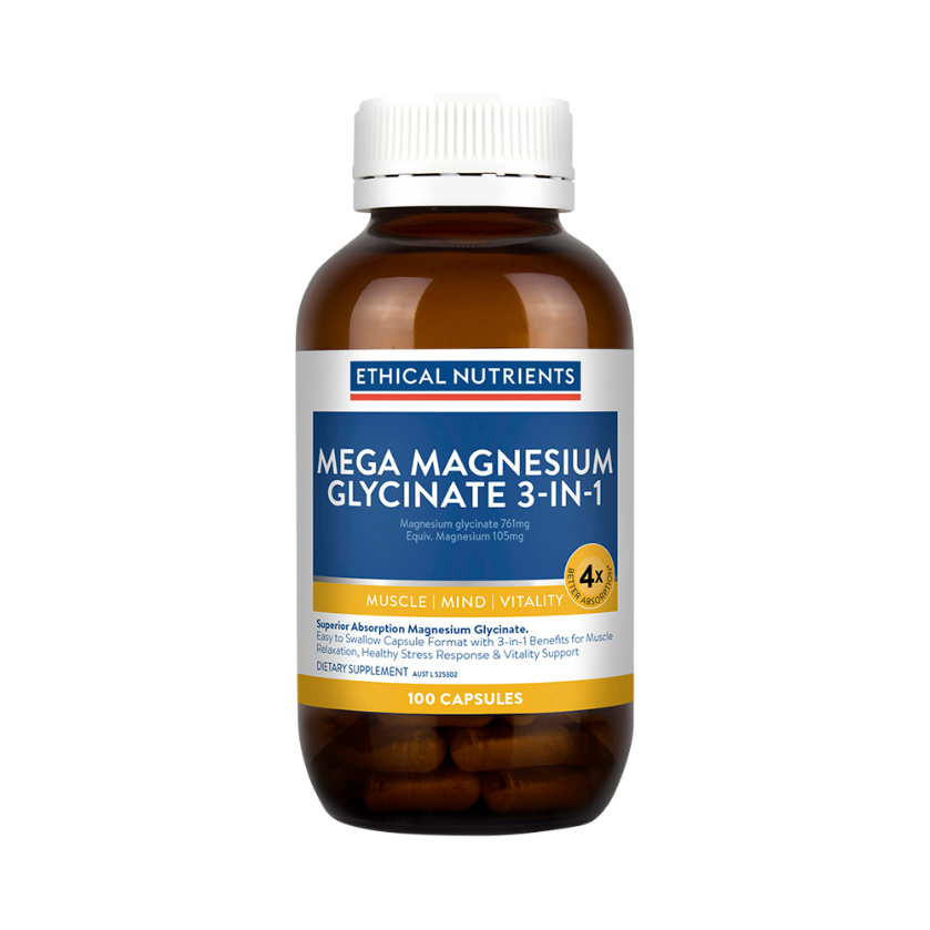 Ethical Nutrients Mega Magnesium Glycinate 3in1 100c