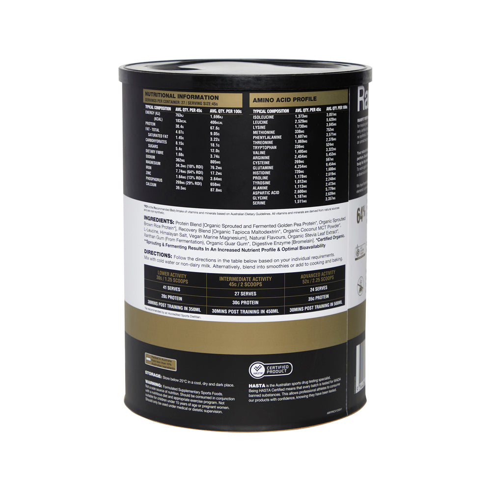 Amazonia Rawfit Protn Perform Recover Crmy Vanilla 1.25kg