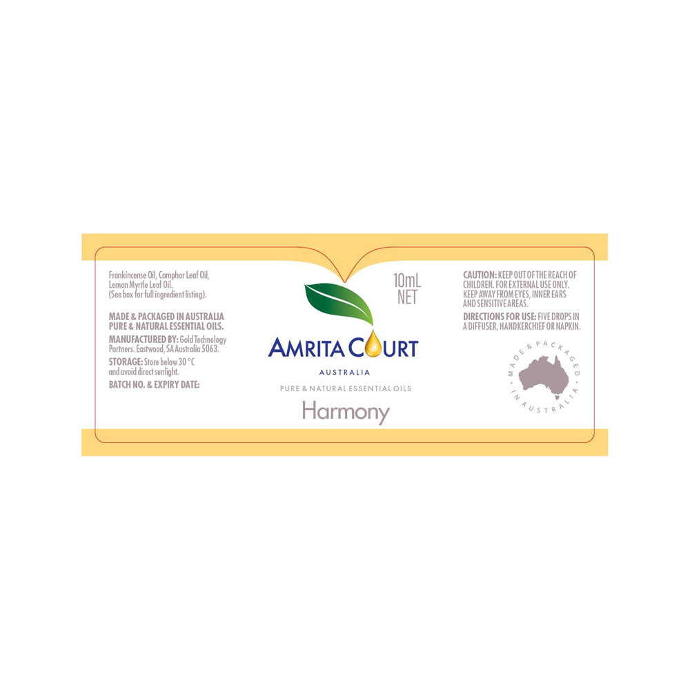 Amrita Court Essential Oil Blend Harmony 10ml