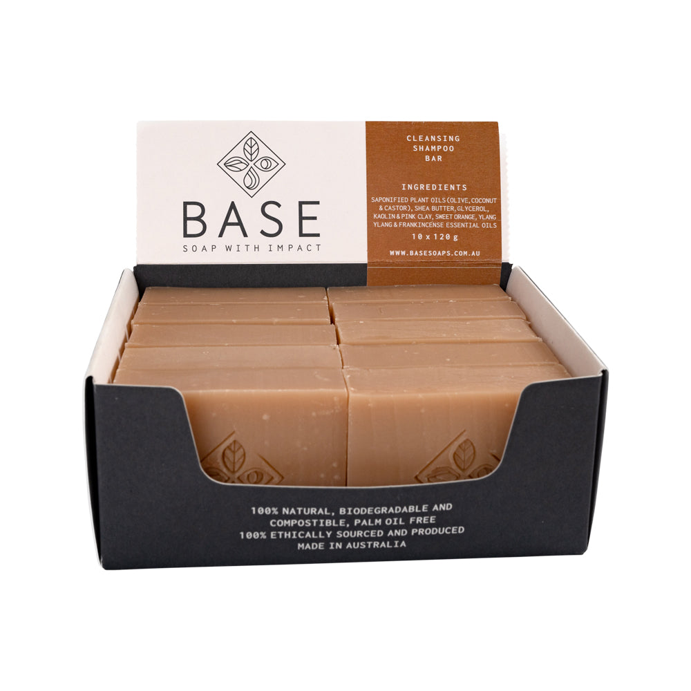 Base Bar Shampoo Cleansing -Raw Bar- 120g X 10