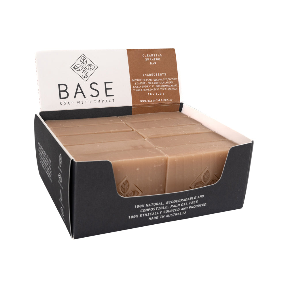 Base Bar Shampoo Cleansing -Raw Bar- 120g X 10