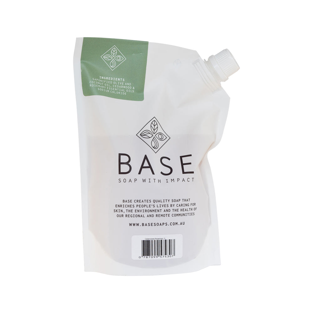 Base Hand Wash Cedarwood And Rosemary Refill 1l