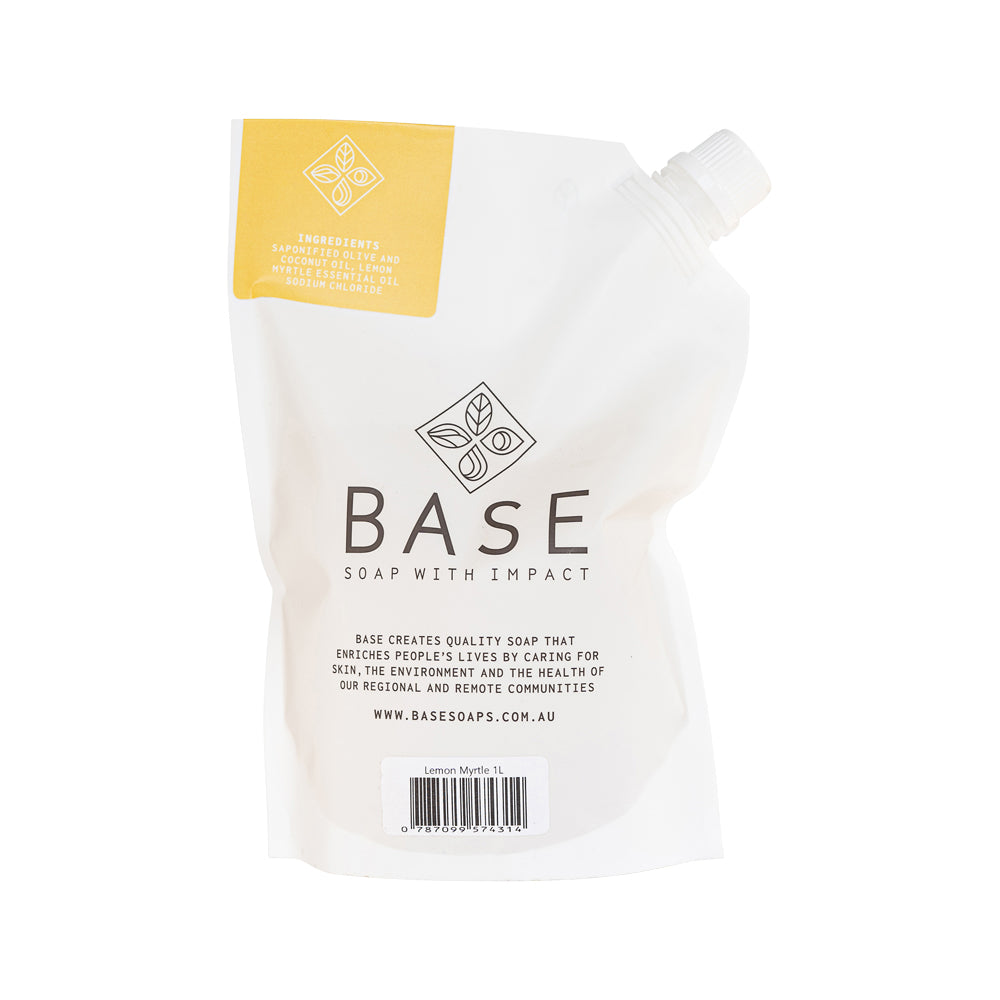 Base Hand Wash Lemon Myrtle Refill 1l