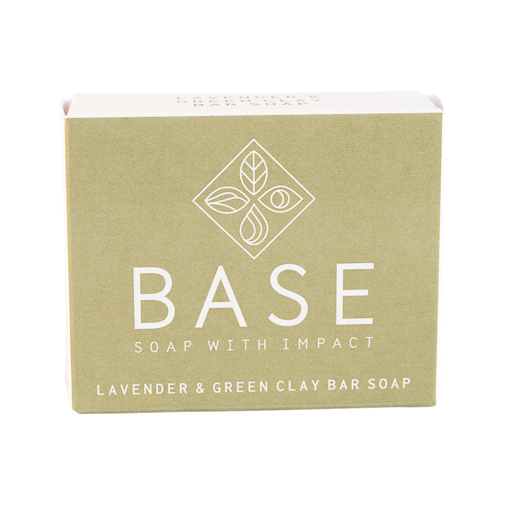 Base Soap Bar Lavender And Green Clay 120g
