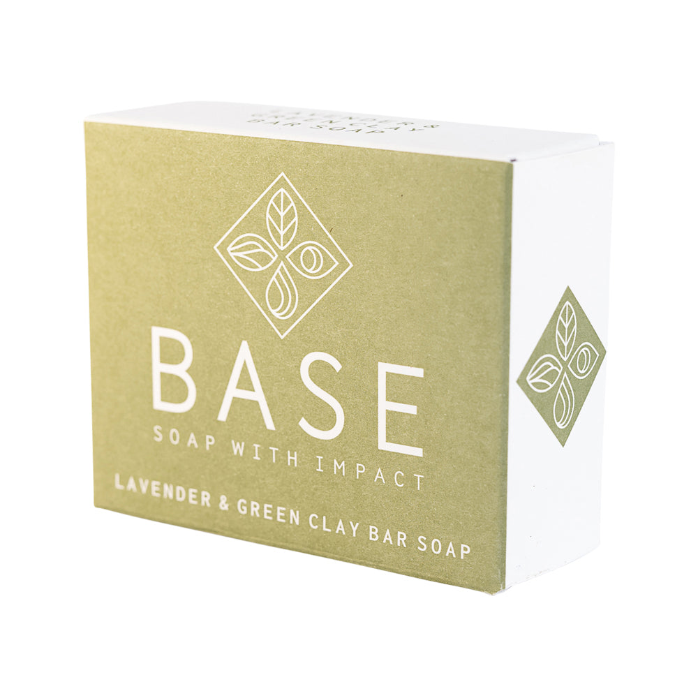 Base Soap Bar Lavender And Green Clay 120g