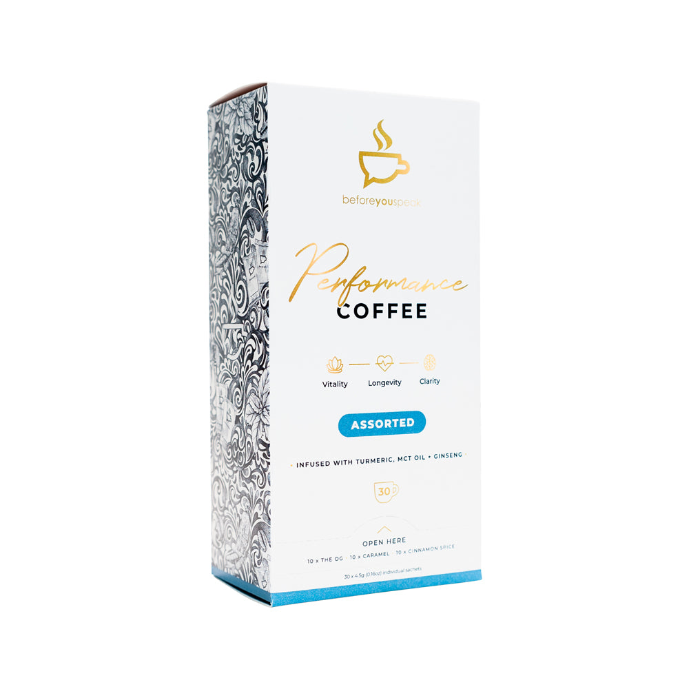 Before You Speak Performance Coffee Assorted (OG Caramel & Cinnamon Sp — Health Freek