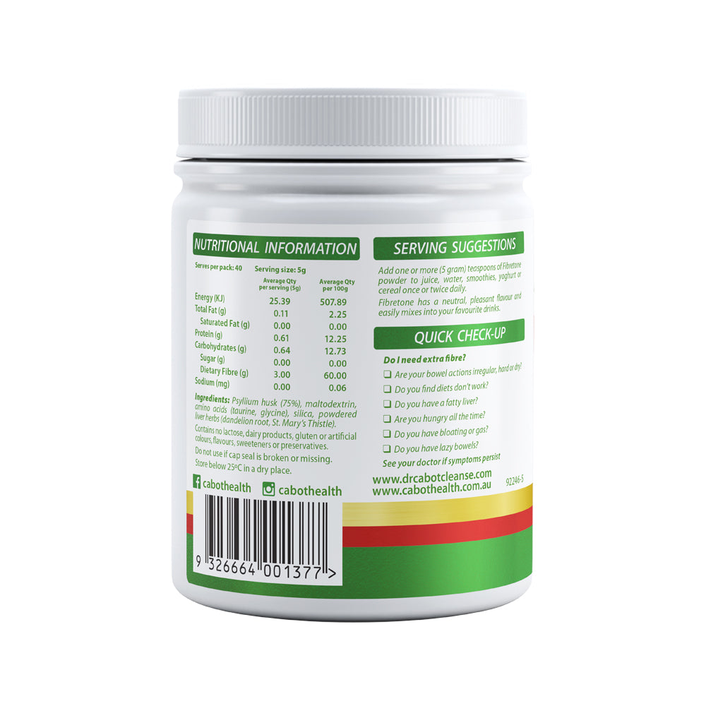 Cabot Health Fibretone Powder Neutral 200g