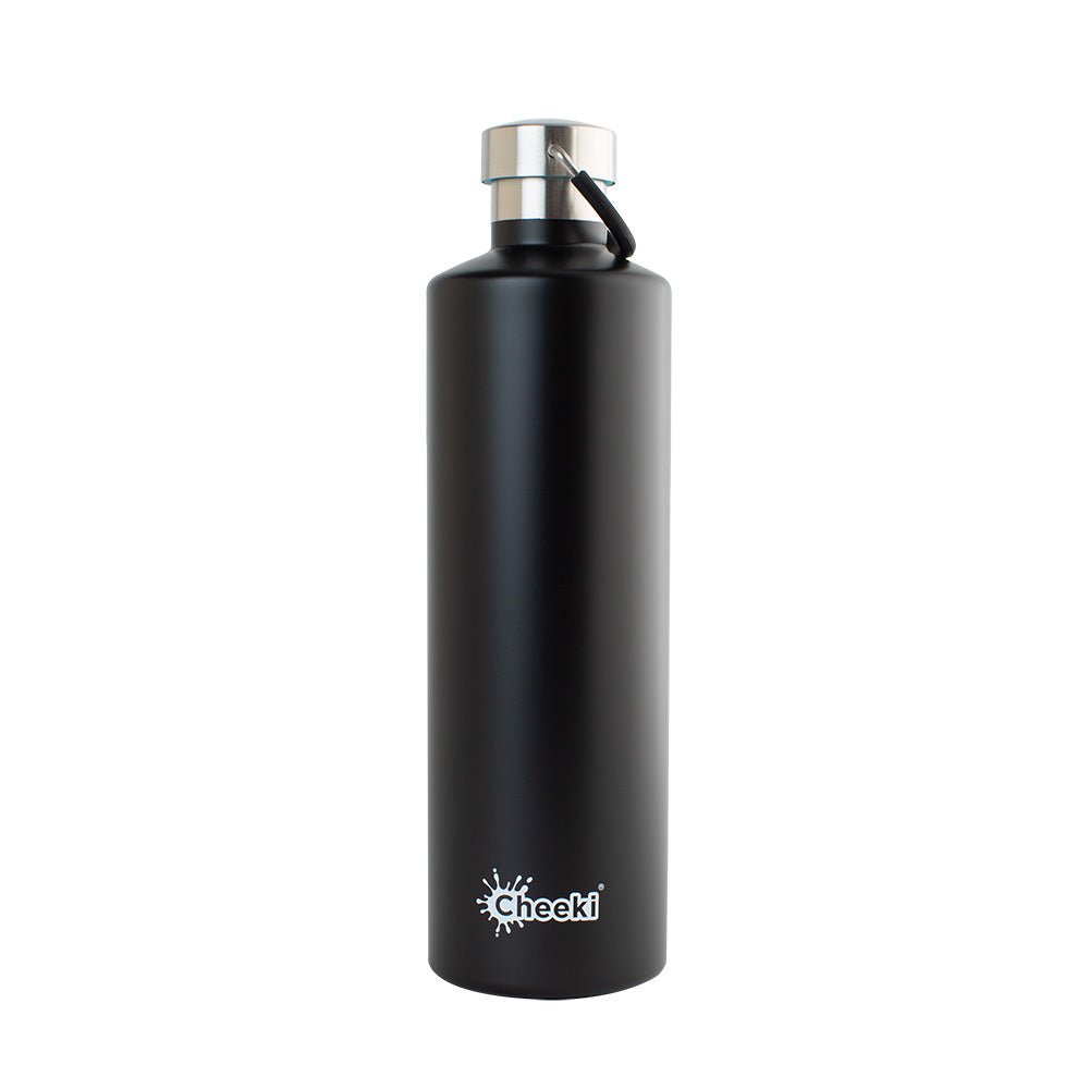Cheeki Insulated Bottle Classic Matte Black -Large- 1l
