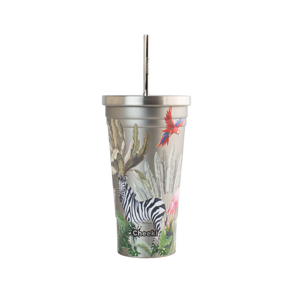 Cheeki Stnless Steel Insulated Tumbler 3d Jungle 500ml
