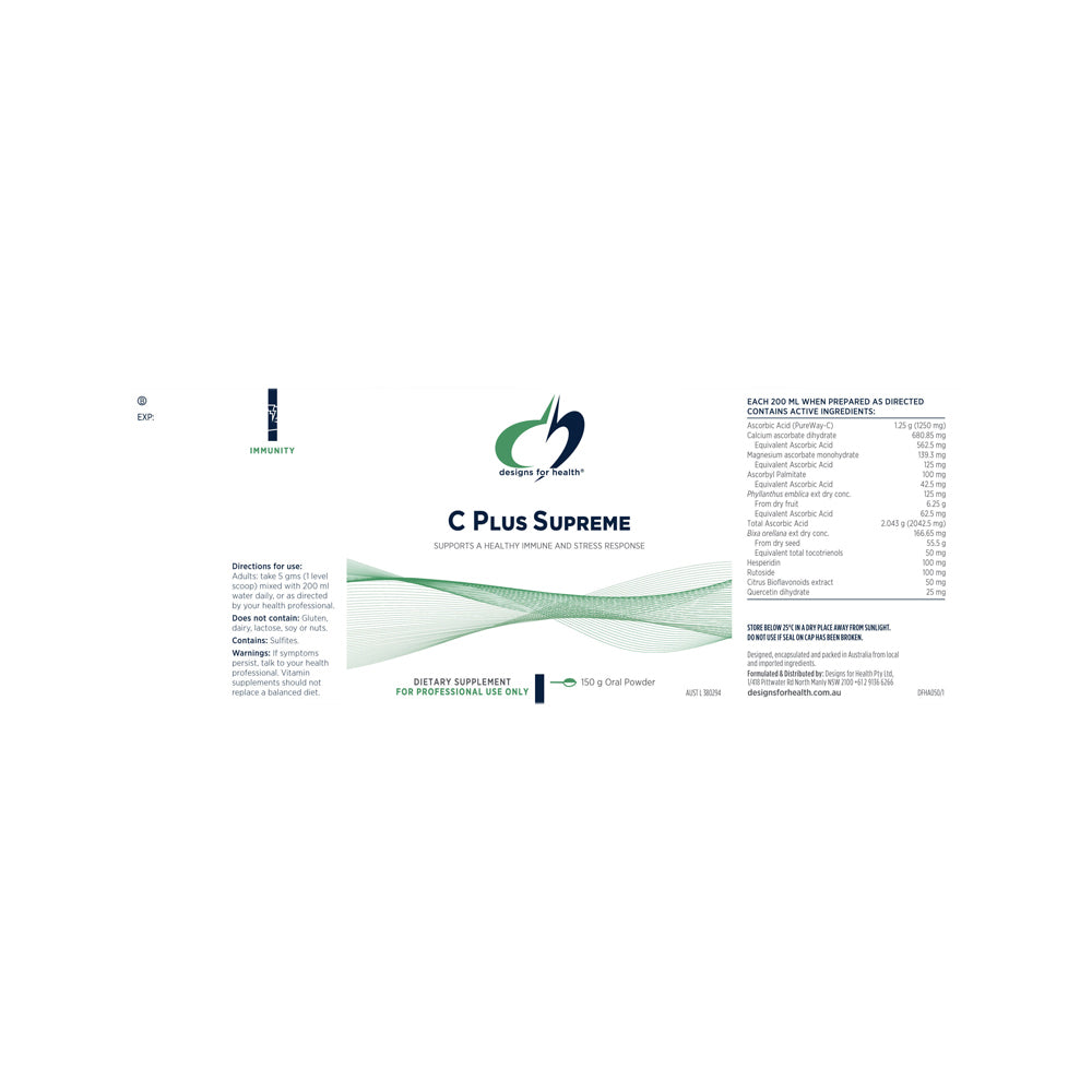 Designs For Health C Plus Supreme 150g