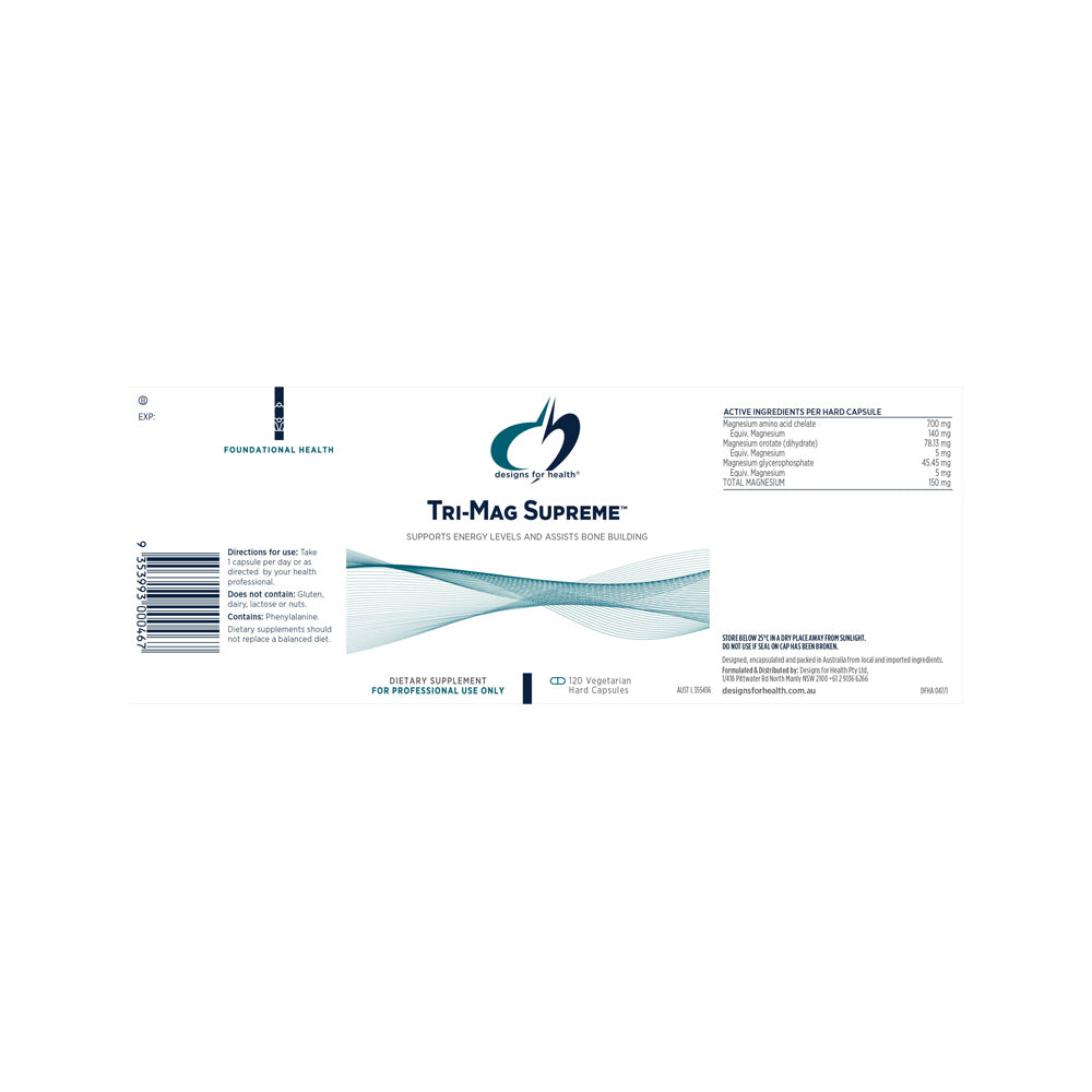 Designs For Health Tri Mag Supreme 120c