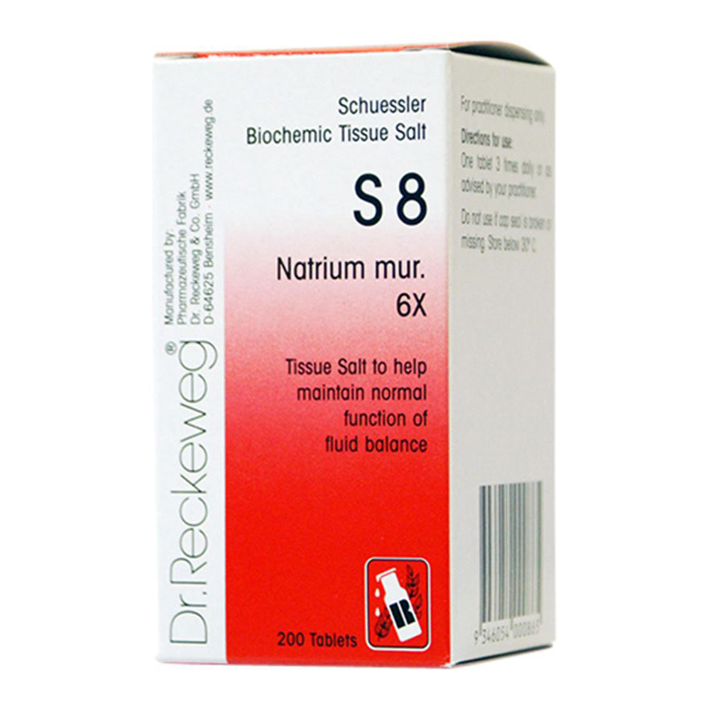 Dr. Reckeweg Schuessler BioChemic Tissue Salt S8 (Natrium mur. 6X) 200t