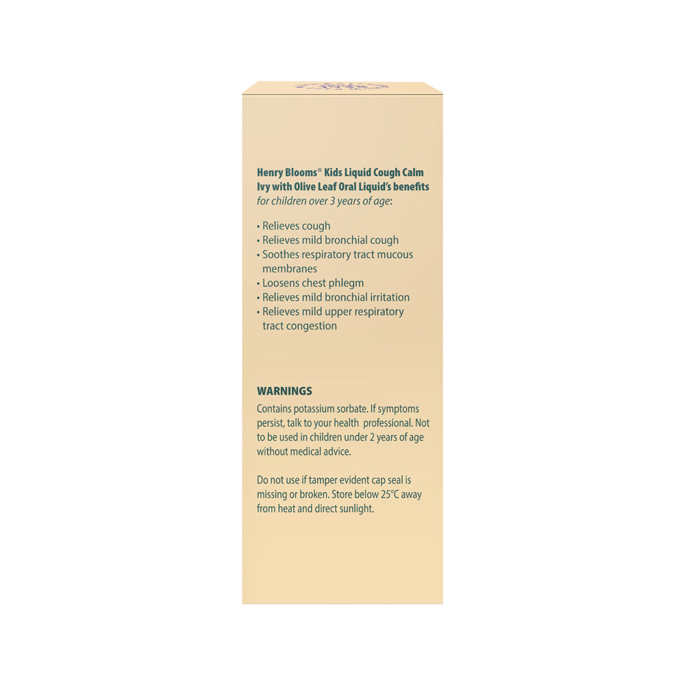 H.blooms Kids Liquid Cough Calm Orange 100ml