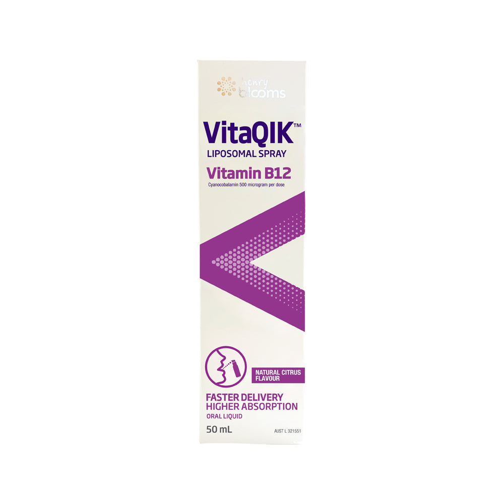H.blooms Vitaqik Liposomal Spray Vitamin B12 50ml