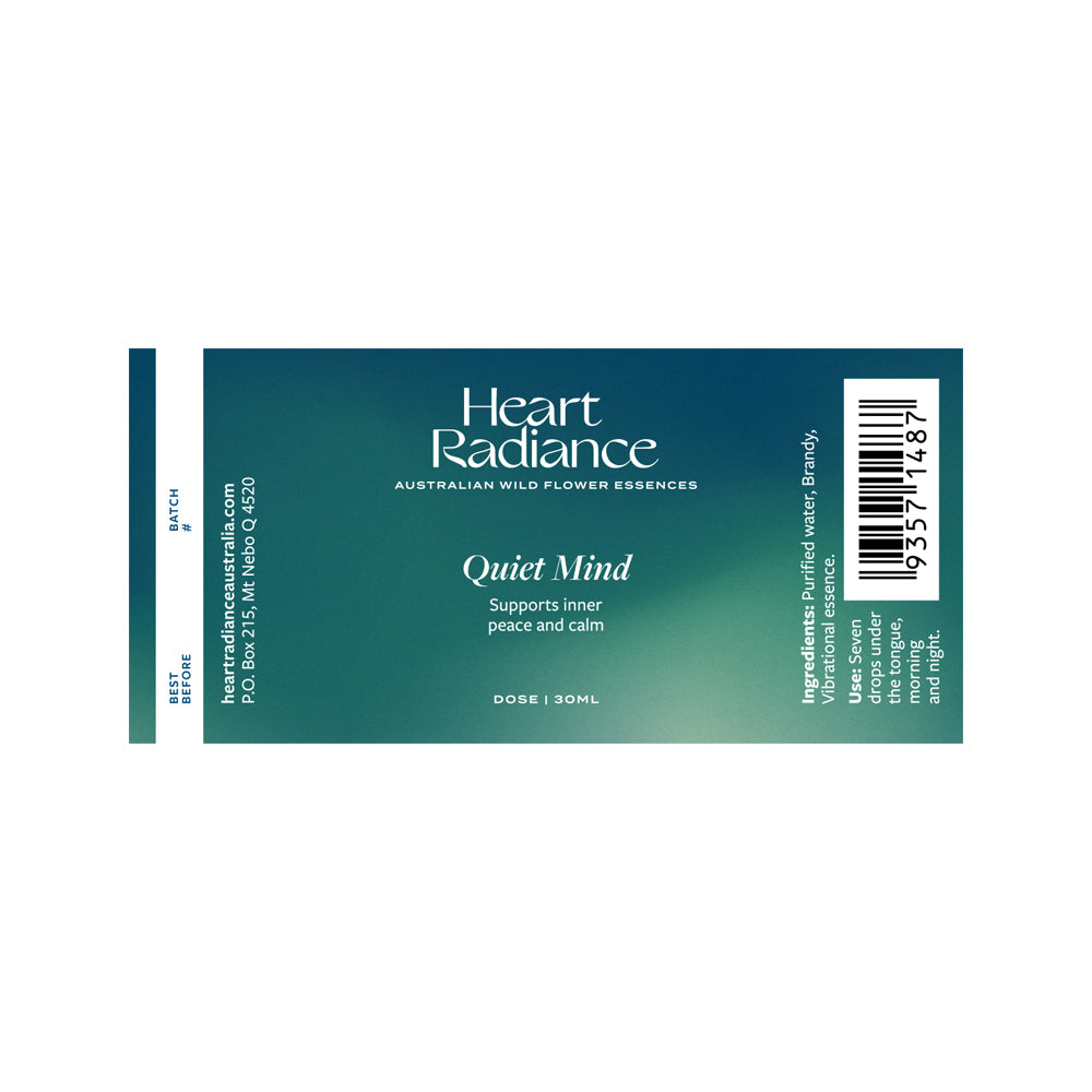 Heart Radiance Aust Wild Flow Ess Quiet Mind 30ml