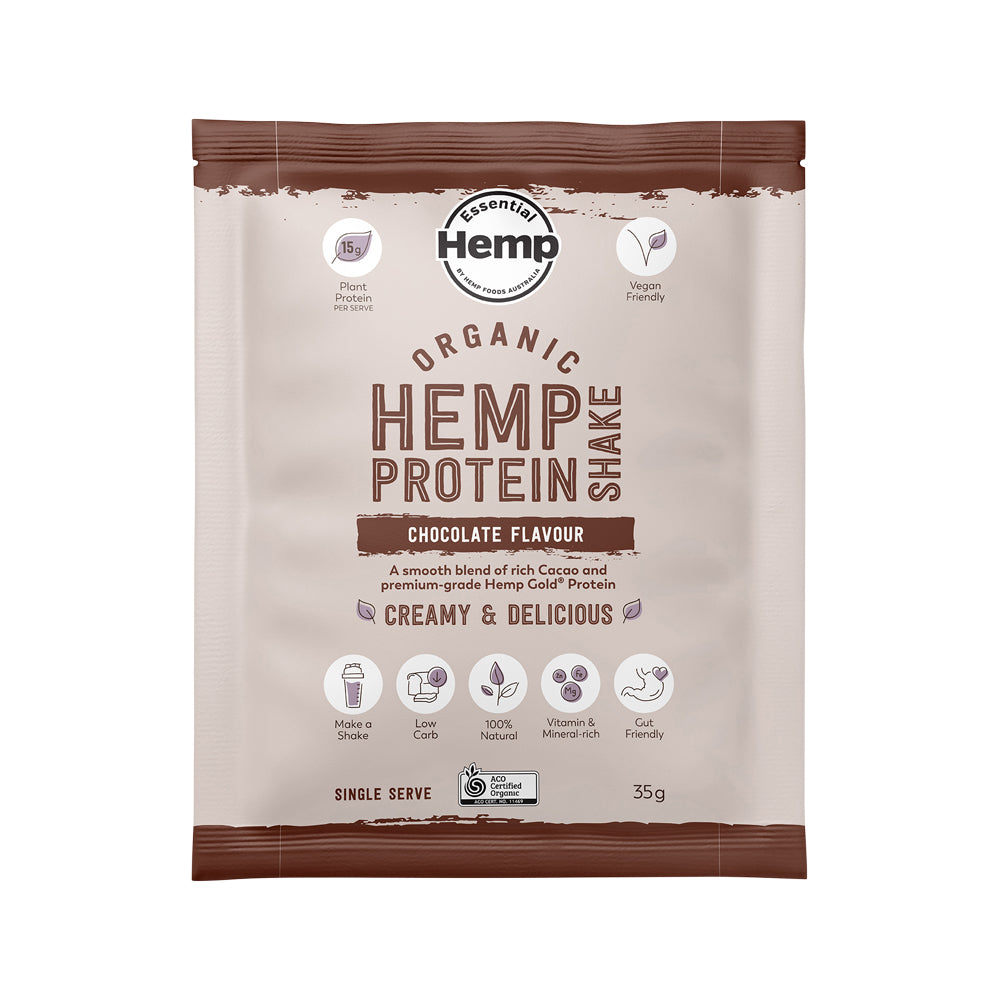 Hemp Foods Aust Org Hemp Protein Shake Chocolate 35g X7