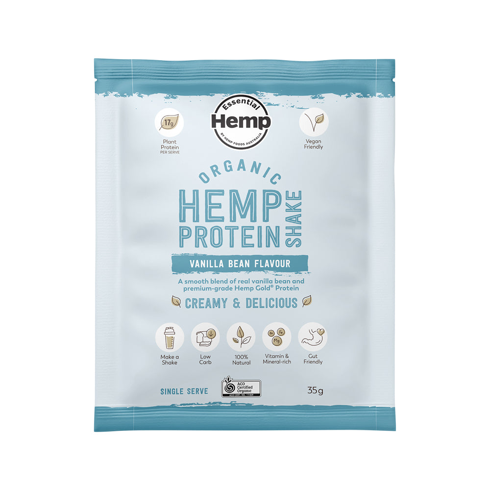 Hemp Foods Aust Org Hemp Protein Shake Van 35g X 7 Disp