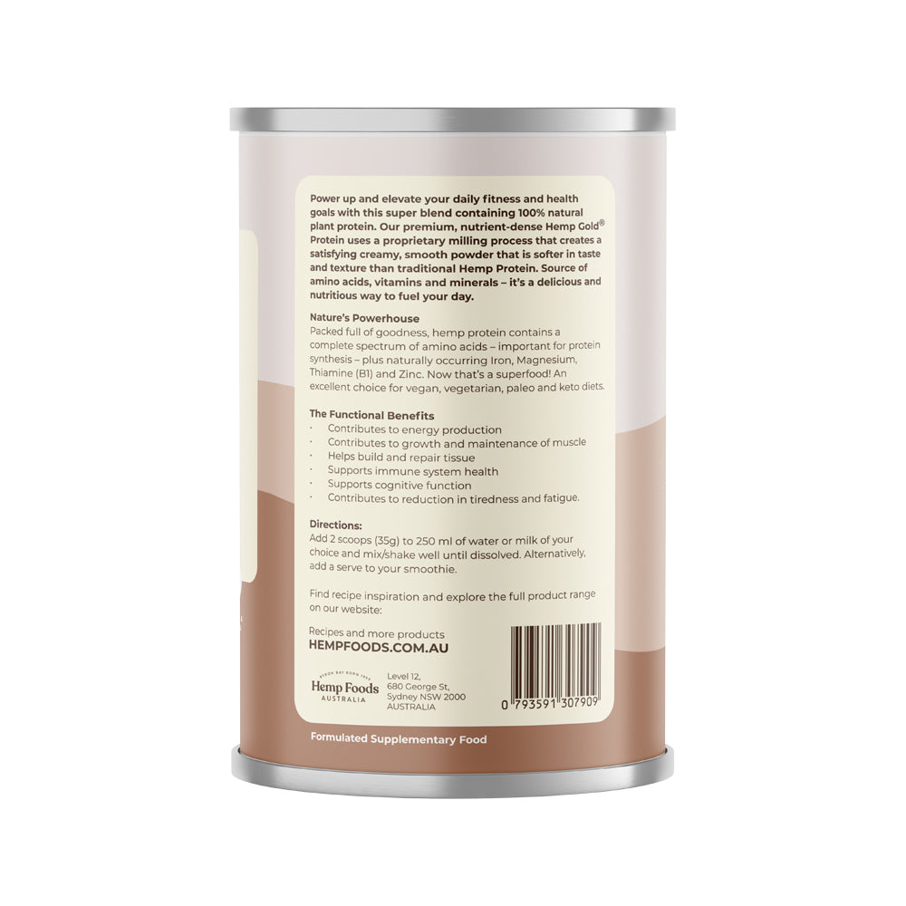 Hemp Foods Aust Organic Hemp Protein Shake Chocolate 420g