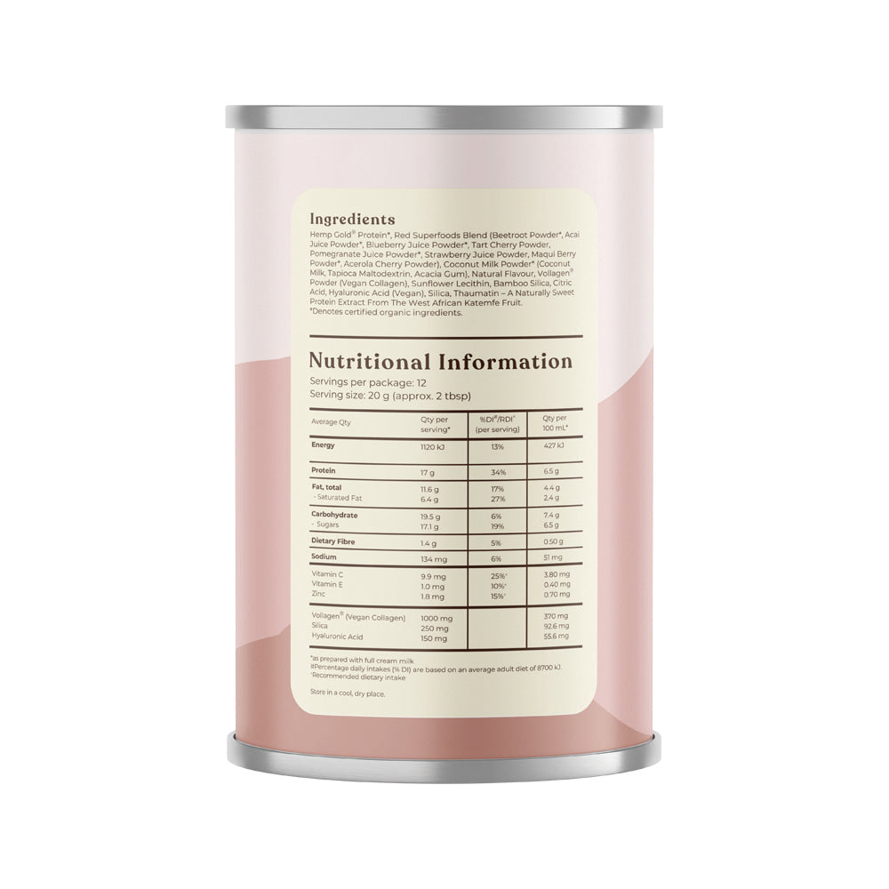 Hemp Foods Aust Plant Based Collagen Plus 240g