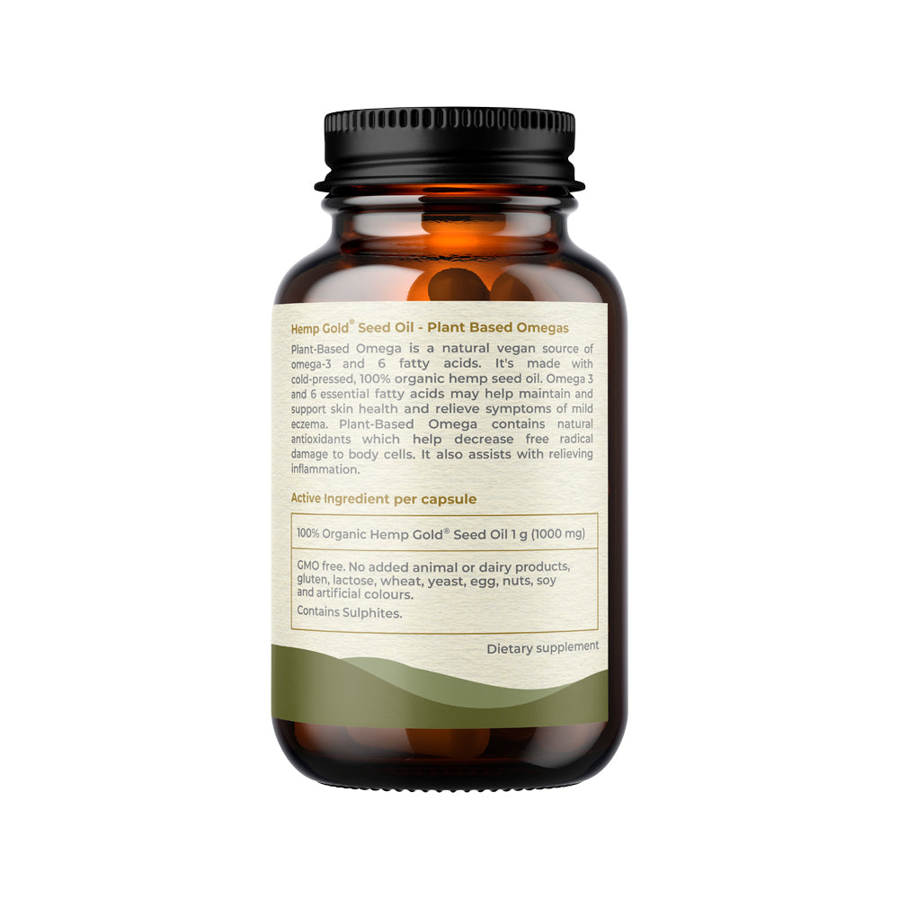 Hemp Foods Aust Plant Based Omega Hemp Seed Oil 1000mg 60c