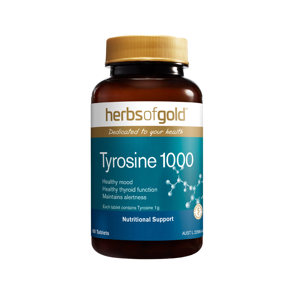 Herbs Of Gold Tyrosine 1000 60t