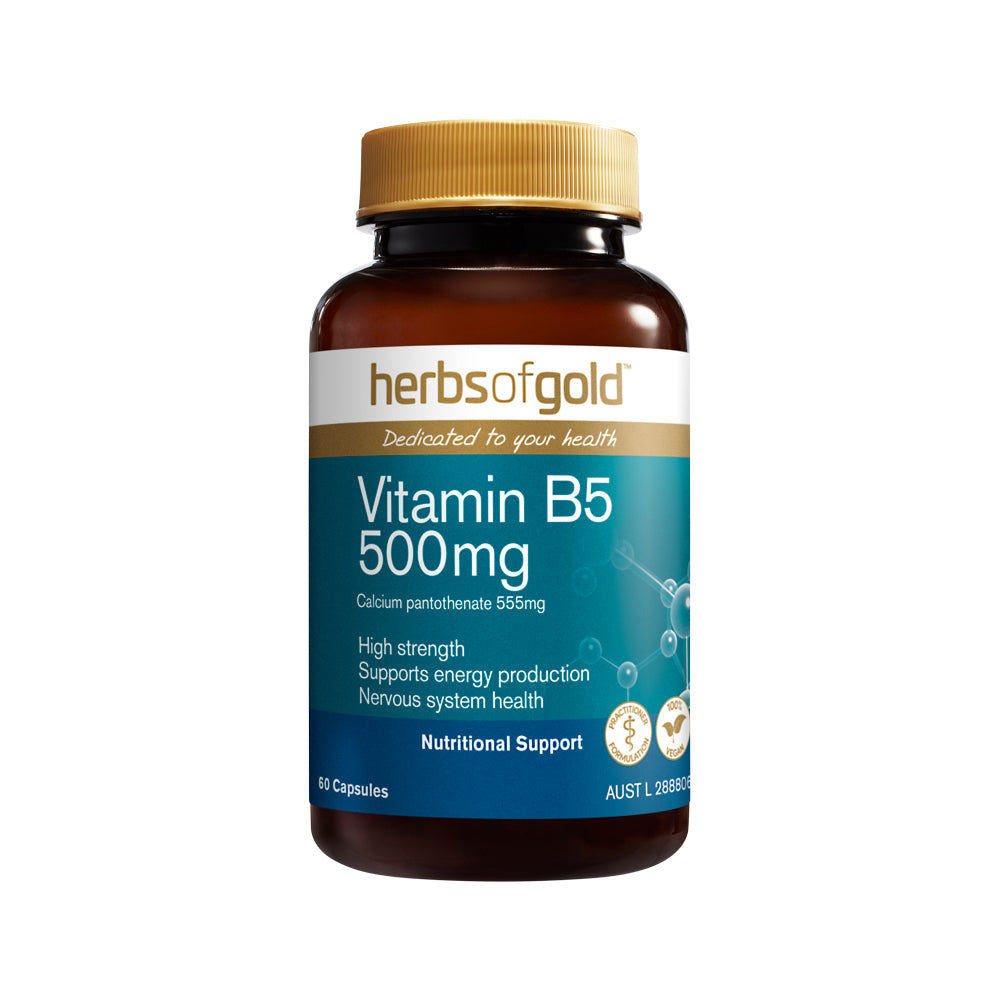 Herbs Of Gold Vitamin B5 500mg 60c