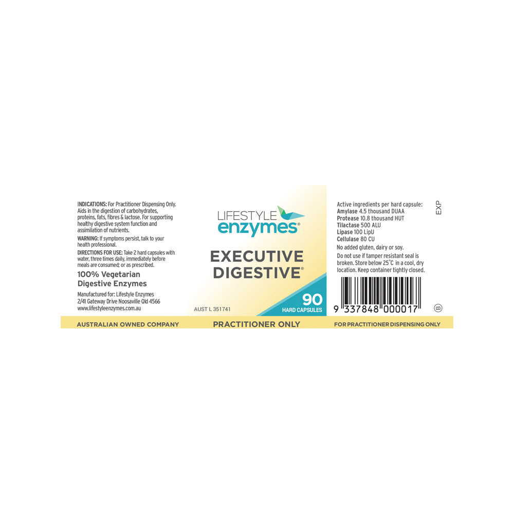 Lifestyle Enzymes - Executive Digestive 90c