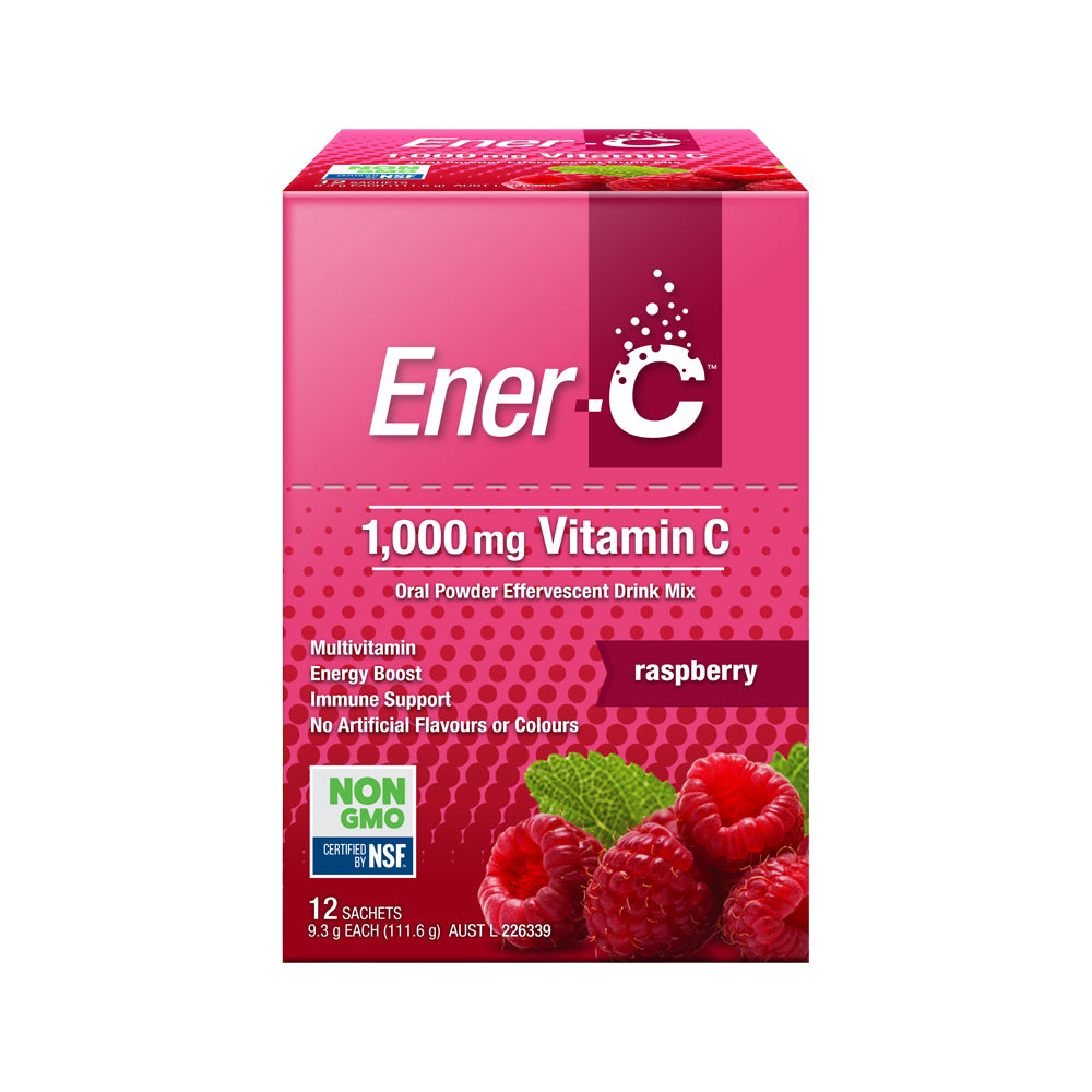 Martin Pleasance Ener C Vit C Raspberry Sachet 9.3g X 12 Pk