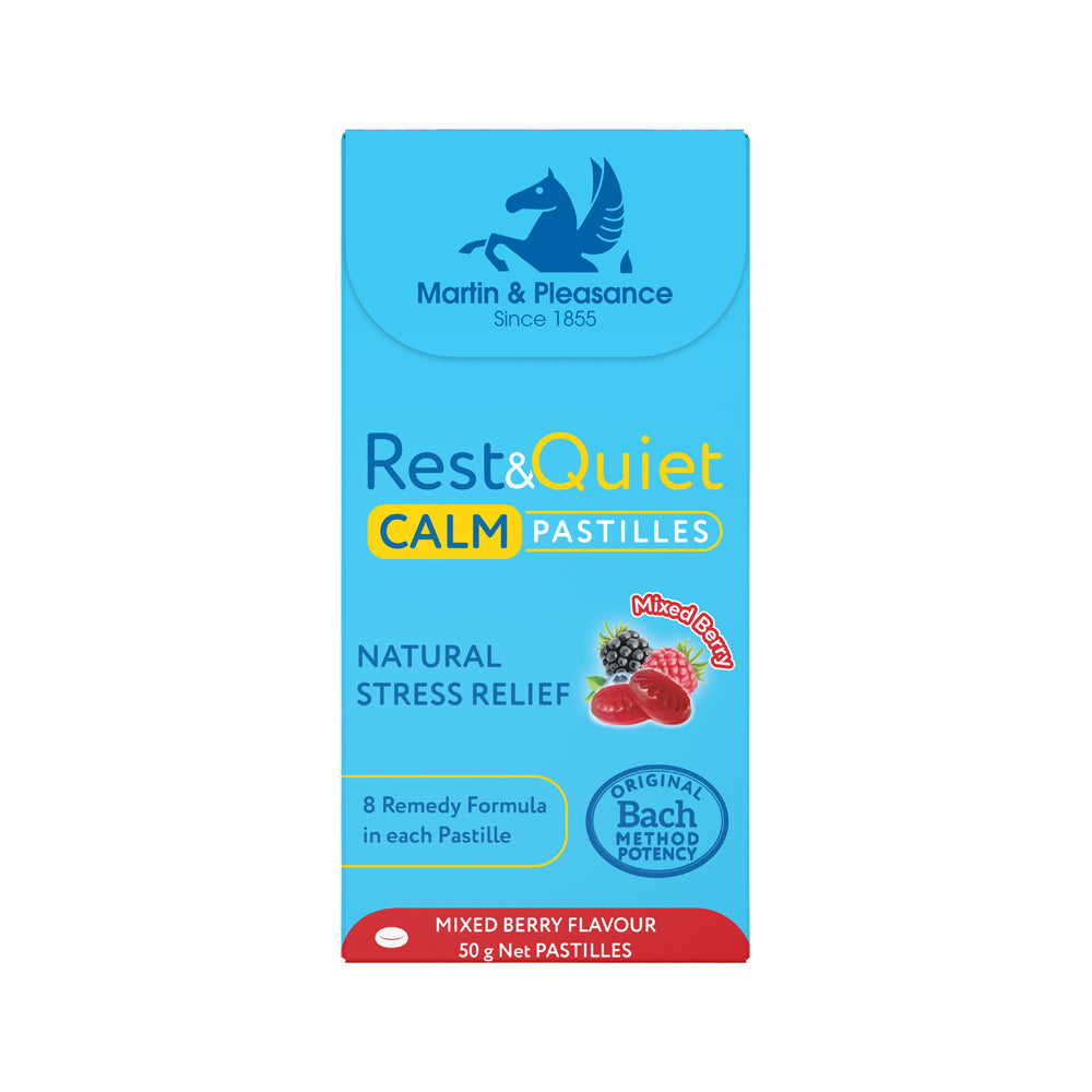 Martin Pleasance Rest & Quiet Stress Pastilles Mix Berry 50g
