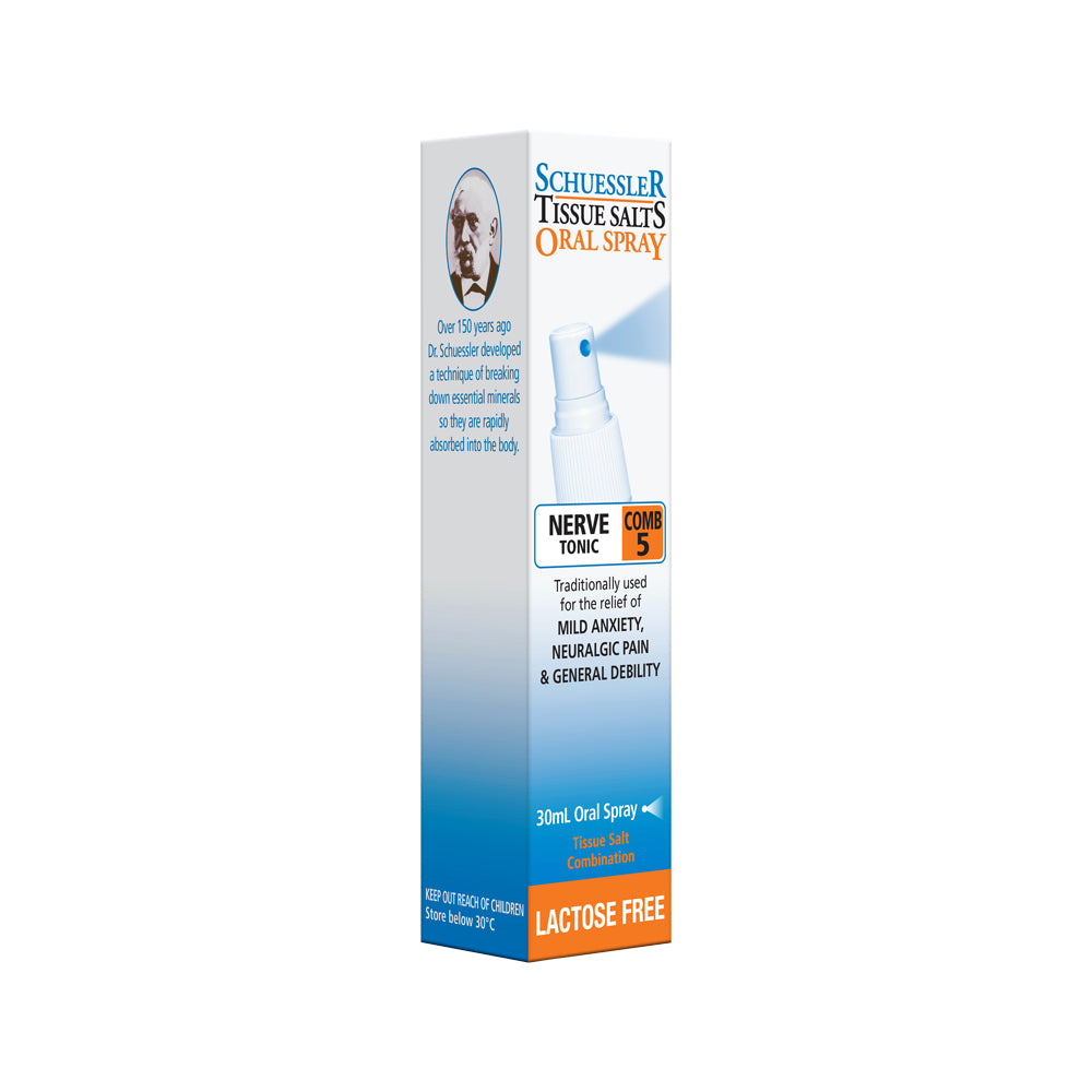 Martin Pleasance Tissue Salts Comb 5 -Nerve Tonic- Sp 30ml