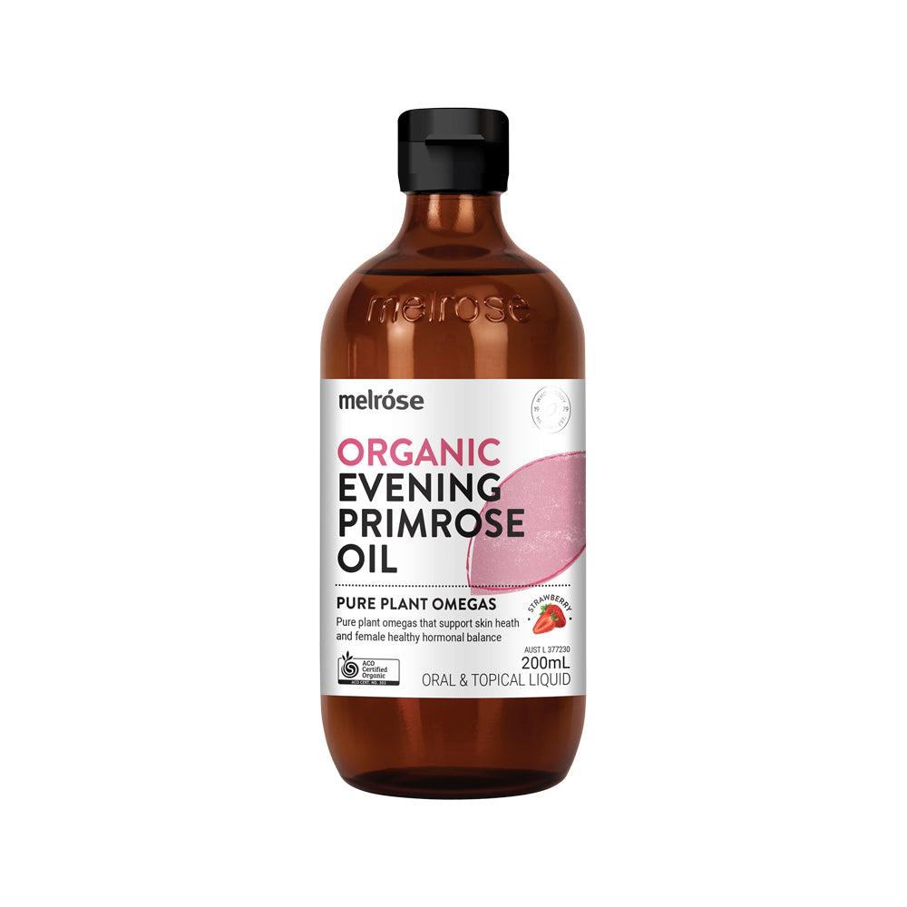 Melrose Evening Primrose Oil Organic Strawberry 200ml