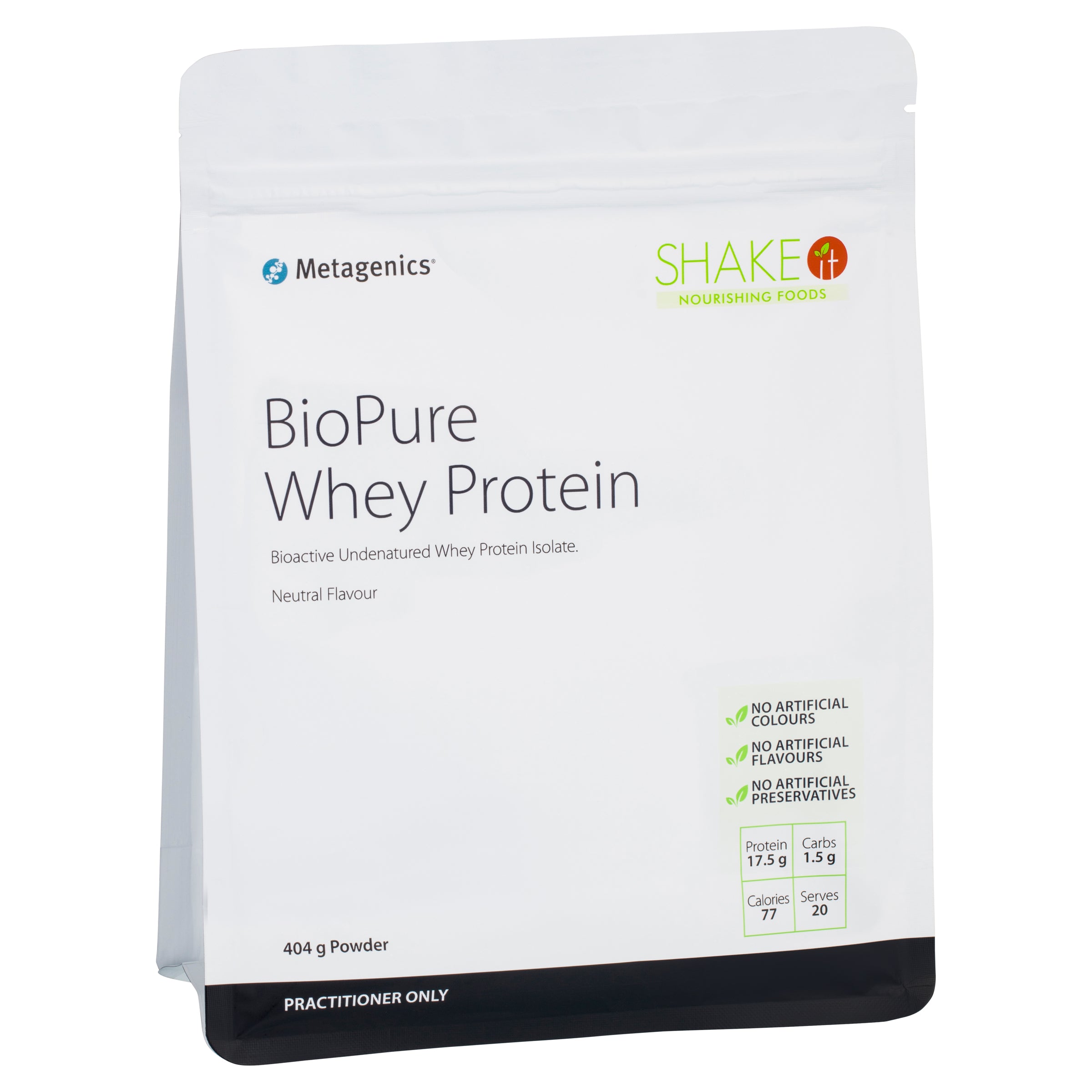 Metagenics BioPure Whey Protein Neutral 404g
