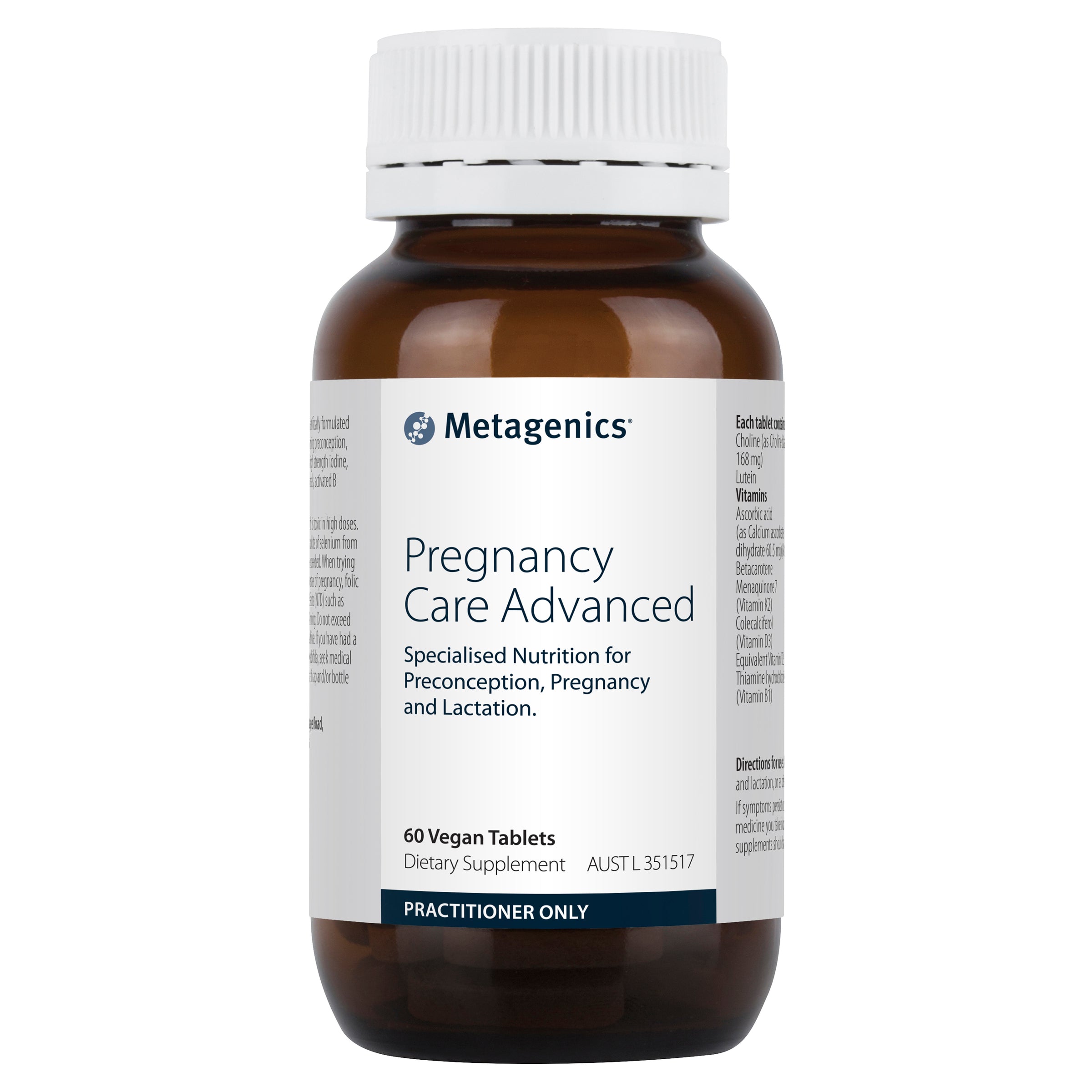 Metagenics Pregnancy Care Advanced 60 Tablets